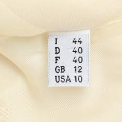 Moschino Cheap and Chic Cream Virgin Wool Coat M