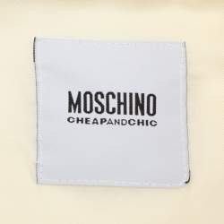 Moschino Cheap and Chic Cream Virgin Wool Coat M