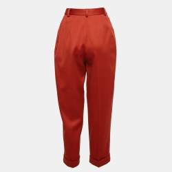 Moschino Cheap and Chic Vintage Wool High-Rise Tapered Trousers M