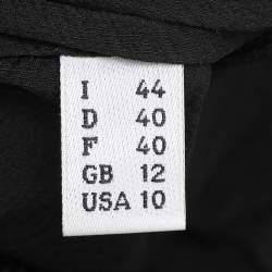 Moschino Cheap and Chic Black Silk Bow Top M