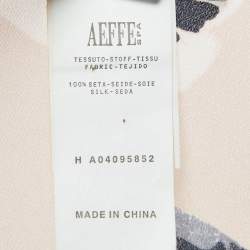 مملوكة مسبقًا فستان موسكينو شيب آند شيك حريري بطباعة العيون الوردية ميدي متدرج مقاس متوسط - ميديم