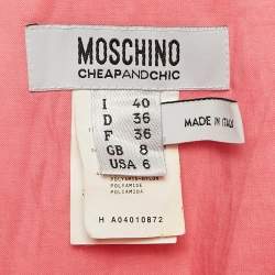 Moschino Cheap and Chic Multicolor Silk Blend Sleeveless Maxi Dress S 