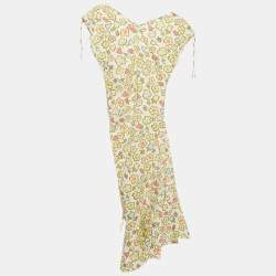 Moschino Cheap and Chic Multicolor Floral Print Cotton Short Dress S