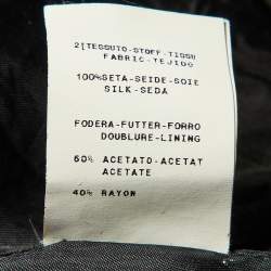 Pre Owned Moschino Cheap and Chic Black Crepe Midi Dress S