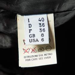 Pre Owned Moschino Cheap and Chic Black Crepe Midi Dress S