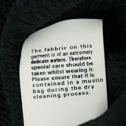 Pre Owned Moschino Cheap and Chic Black Embellished Silk Sleeveless Top S