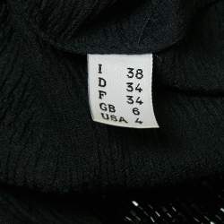 Pre Owned Moschino Cheap and Chic Black Embellished Silk Sleeveless Top S