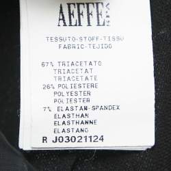 Pre Owned Moschino Cheap and Chic Black Crepe Formal Trousers S