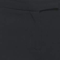 Pre Owned Moschino Cheap and Chic Black Crepe Formal Trousers S