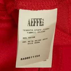 Moschino Cheap and Chic Red Silk Blend Knit Sleeveless Top L