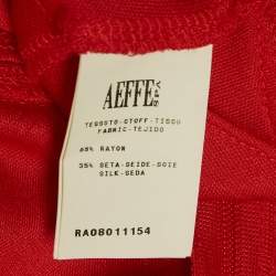 Moschino Cheap and Chic Red Silk Blend Knit Sleeveless Top L