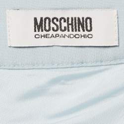 Moschino Cheap and Chic Blue Chiffon Maxi Skirt L