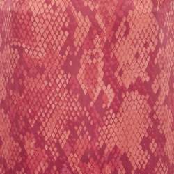 Pre Owned Moschino Cheap and Chic Red Printed Satin Sleeveless Short Dress L