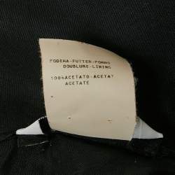 Pre Owned Moschino Cheap and Chic Black Crepe Detachable Collar Blazer L