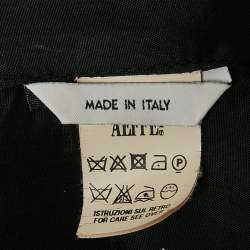 Pre Owned Moschino Cheap and Chic Black Crepe Detachable Collar Blazer L