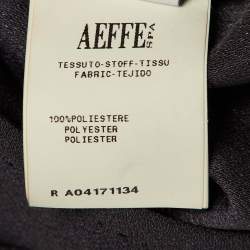 Pre Owned Moschino Cheap and Chic Black Crepe Flower Brooch Detail Mini Dress M