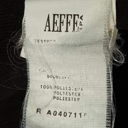 Pre Owned Moschino Cheap and Chic Black Floral Print Crepe Flounced Hem Dress M