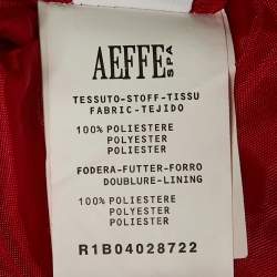 Pre Owned Moschino Cheap and Chic Red Animal Print Satin Mini Dress L