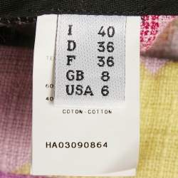 Pre Owned Moschino Cheap and Chic Multicolor Printed Trousers S