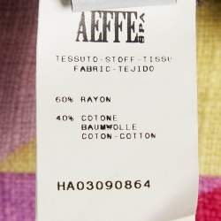 Pre Owned Moschino Cheap and Chic Multicolor Printed Trousers S