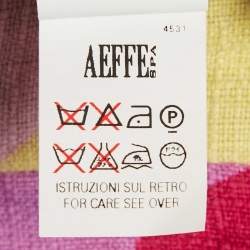 Pre Owned Moschino Cheap and Chic Multicolor Printed Trousers S