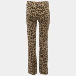 مملوكة مسبقًا Moschino Cheap and Chic Brown Animal Printed Wool Pants S