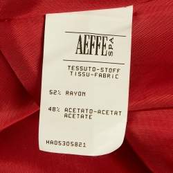 مملوكة مسبقًا Moschino Cheap and Chic Red Embroidered Crepe Blazer M