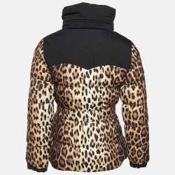 مملوكة مسبقًا جاكيت موسكينو تشيب وشيك بيج بطبعة جلد النمر مقاس متوسط