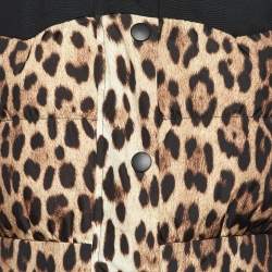 مملوكة مسبقًا جاكيت موسكينو تشيب وشيك بيج بطبعة جلد النمر مقاس متوسط