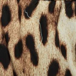 مملوكة مسبقًا جاكيت موسكينو تشيب وشيك بيج بطبعة جلد النمر مقاس متوسط