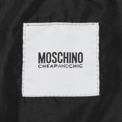 مملوكة مسبقًا جاكيت موسكينو تشيب وشيك بيج بطبعة جلد النمر مقاس متوسط