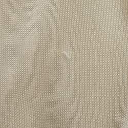 Pre Owned Moschino Cheap And Chic Cream Knit Floral Applique Detail Cardigan L