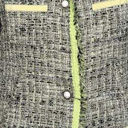 Moschino Cheap and Chic Multicolor Tweed Button Front Jacket L