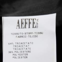 Pre Owned Moschino Cheap and Chic Black Crepe Studded Detail Cropped Jacket M