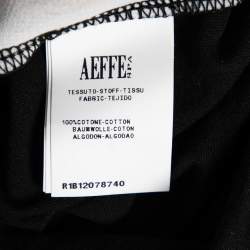 Pre Owned توب موسكينو شيب أند شيك قطن أسود مطبوع سلسلة بطبقة برقبة مستديرة مقاس وسط ( ميديوم )