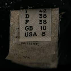 Pre Owned توب موسكينو شيك أند شيب تريكو وجاكارد أزرق كحلي قصات بلا أكمام مقاس متوسط (ميديوم)