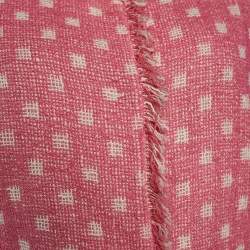 Pre Owned Moschino Cheap and Chic Pink Tweed Jacket L