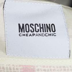 Pre Owned Moschino Cheap and Chic Pink Tweed Jacket L