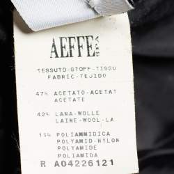 Pre Owned Moschino Cheap And Chic Burgundy Houndstooth Jacquard Sheath Dress M