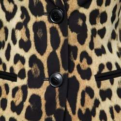 Moschino Cheap & Chic Multicolor Leopard Print Crepe Suit S