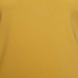 Pre Owned Moschino Cheap and Chic Yellow Crepe Shift Dress L 