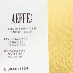 Pre Owned Moschino Cheap and Chic Yellow Crepe Shift Dress L 