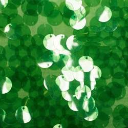 Pre Owned Moschino Cheap and Chic Green Sequined Knit Sleeveless Jumper M