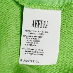 Pre Owned Moschino Cheap and Chic Green Sequined Knit Sleeveless Jumper M