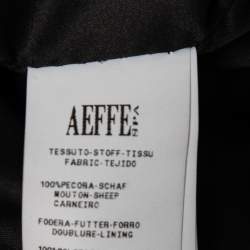 Pre Owned Moschino Cheap and Chic Black Leather Biker Jacket S