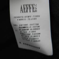 Pre Owned Moschino Cheap and Chic Black Silk & Lace Pleated Top M