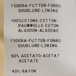 Pre Owned Moschino Cheap & Chic Ecru Cotton Embellished Blazer L