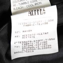 Pre Owned Moschino Cheap and Chic Vintage Black Velvet Contrast Bow-Embellished Dress S