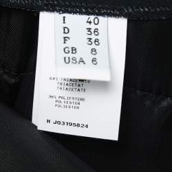 Pre Owned Moschino Cheap and Chic Black Crepe Straight Fit Trousers S