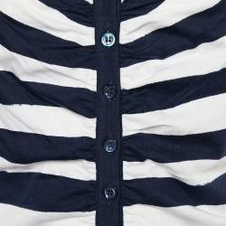 مملوكة مسبقًا Moschino Cheap and Chic Blue Striped Cotton Tank Top M